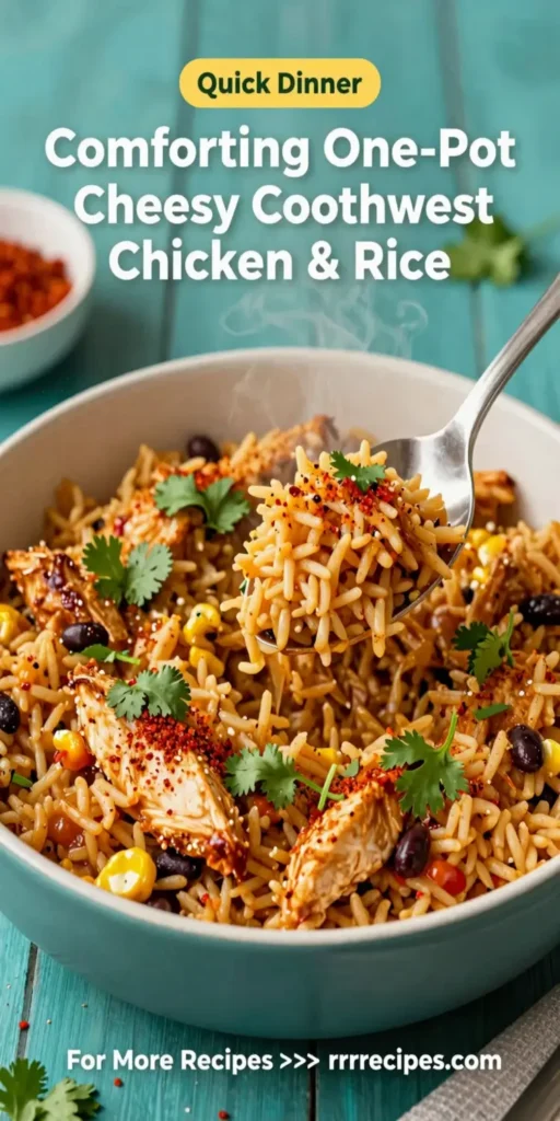 Comforting One-Pot Cheesy Southwest Chicken & Rice