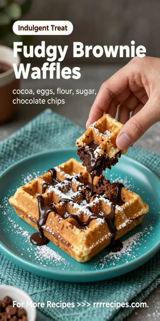 Fudgy Brownie Waffles