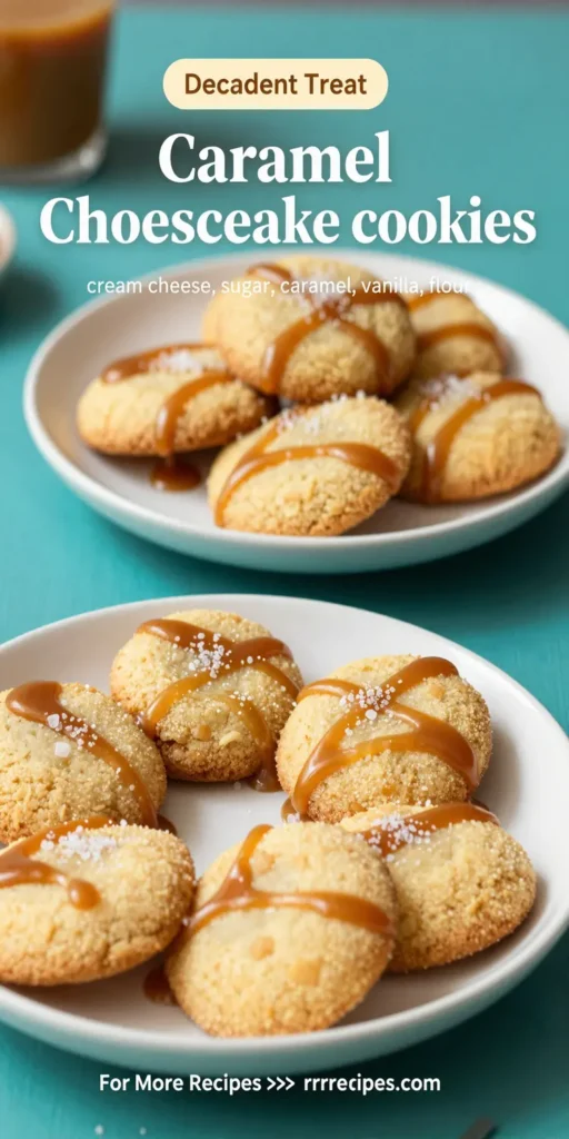 Caramel Cheesecake Cookies