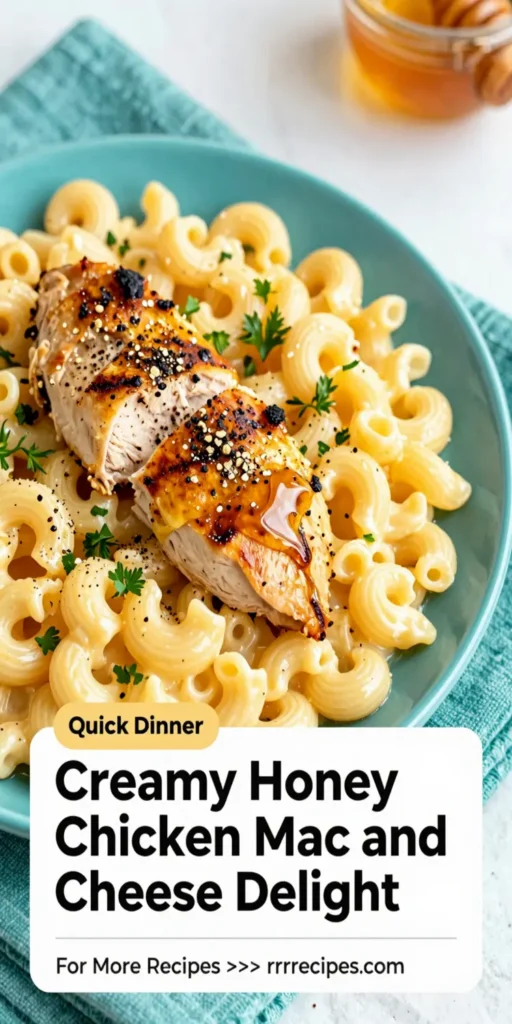 Creamy Honey Pepper Chicken Mac and Cheese Delight