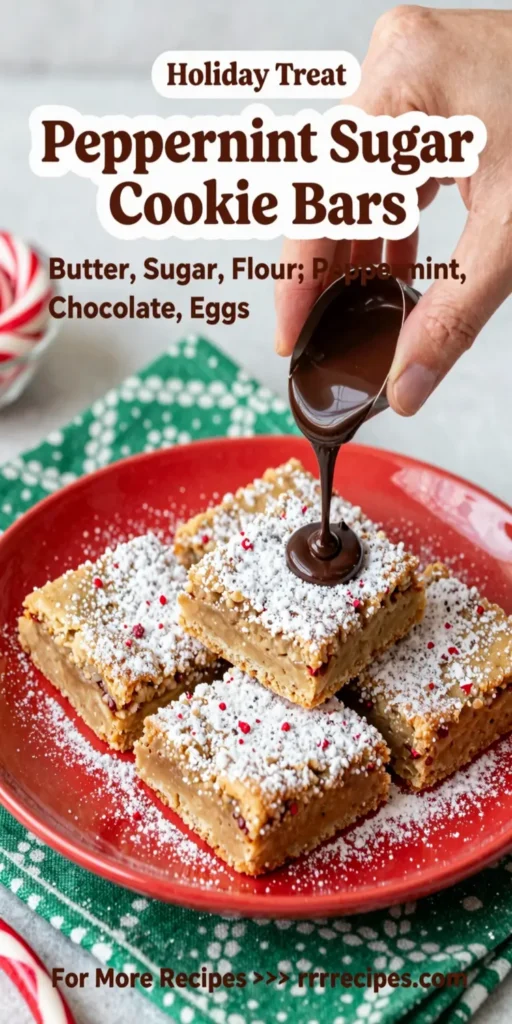 Peppermint Sugar Cookie Bars