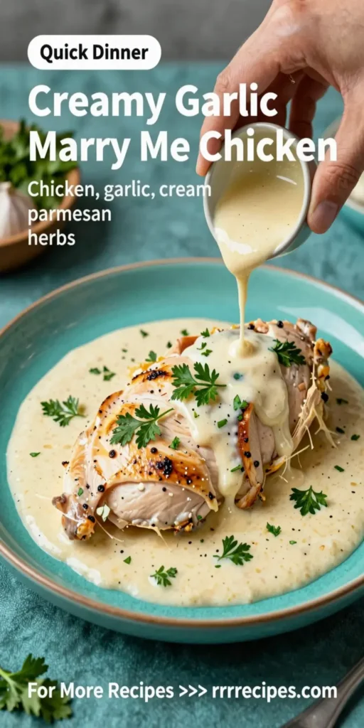 Creamy Garlic Marry Me Chicken