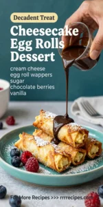 Cheesecake Egg Rolls Dessert