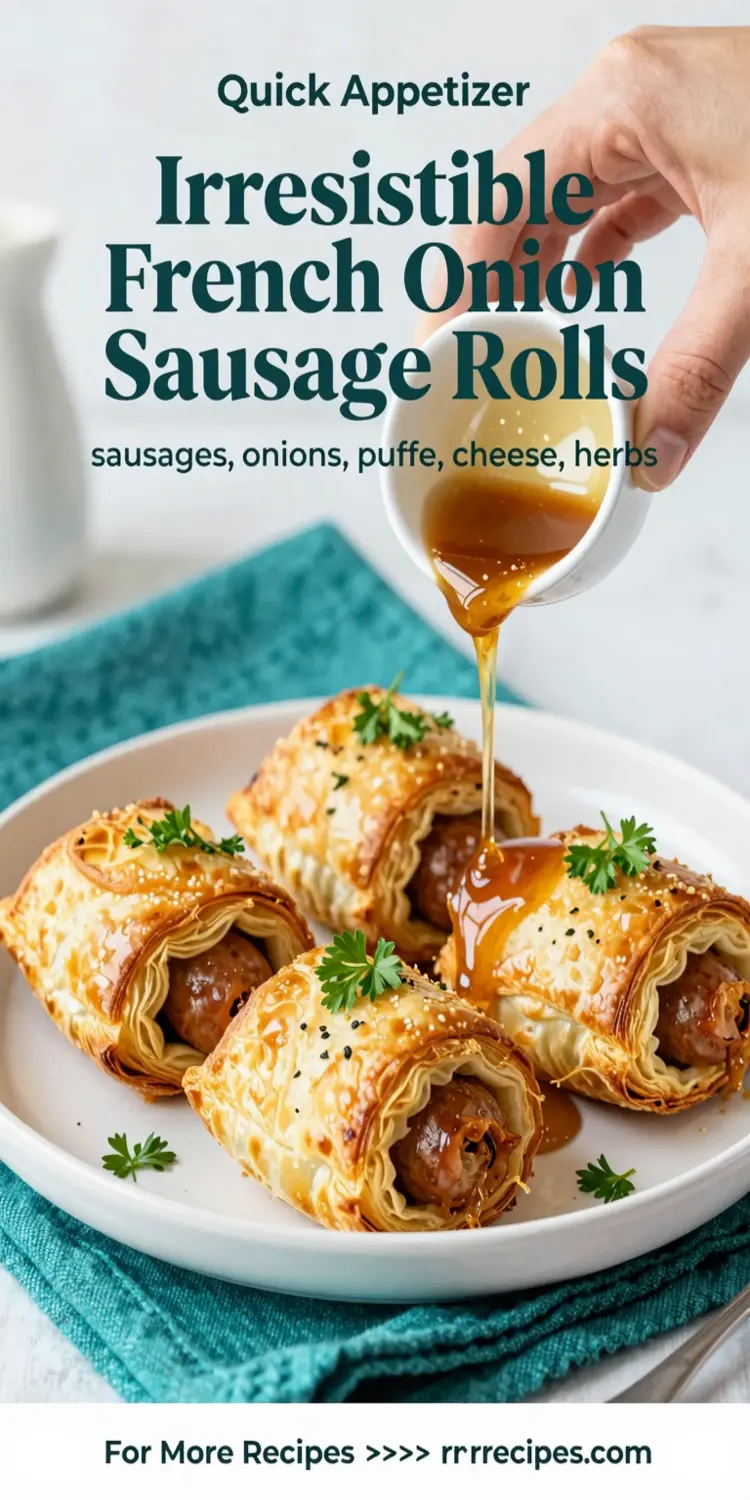 Irresistible French Onion Sausage Rolls