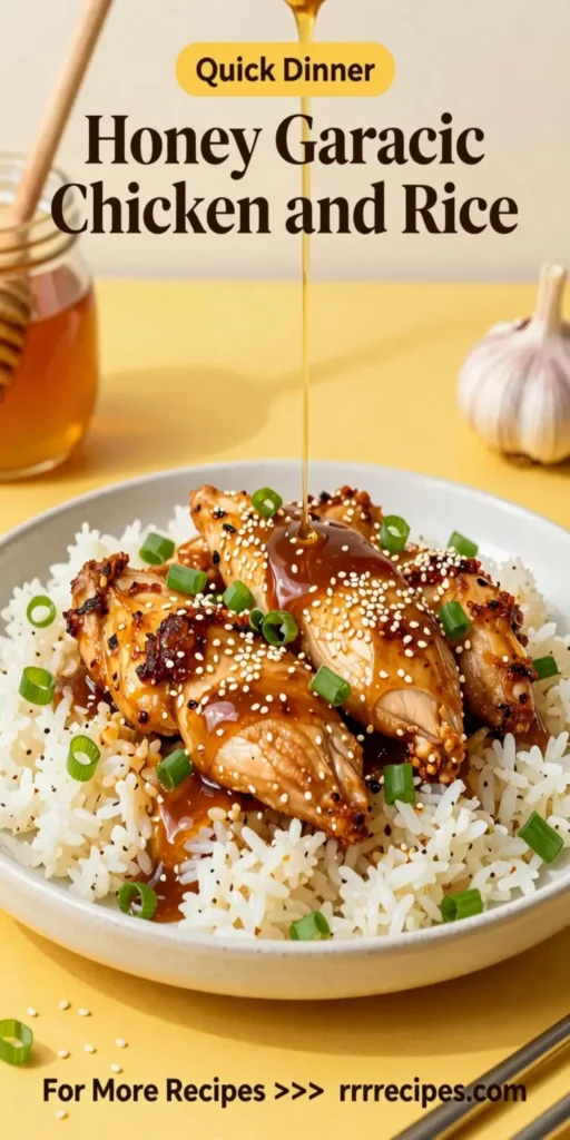 Honey Garlic Chicken and Rice