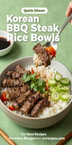 Korean BBQ Steak Rice Bowls