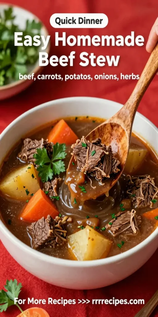 Easy Homemade Beef Stew