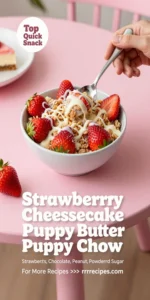 Strawberry Cheesecake Puppy Chow