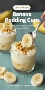 Easter Banana Pudding Cups