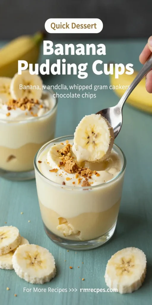 Easter Banana Pudding Cups