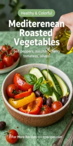 Vegan Mediterranean Roasted Vegetables Bowl