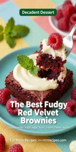The Best Fudgy Red Velvet Brownies