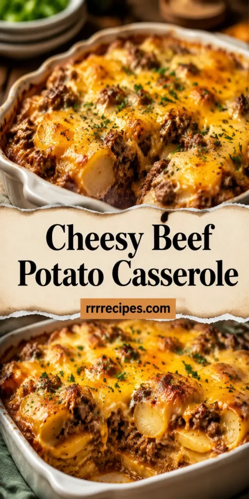 Cheesy Beef Potato Casserole for Cold Nights