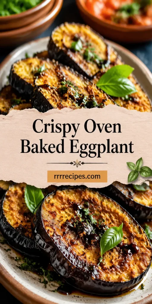Crispy Oven Baked Eggplant for Summer Dinner