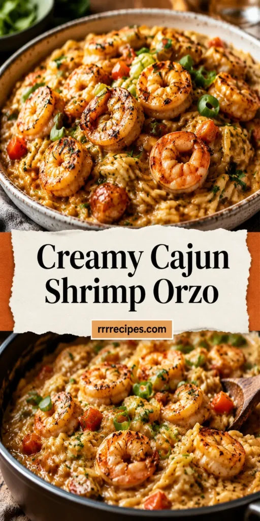 Creamy Cajun Shrimp Orzo for Family Dinner