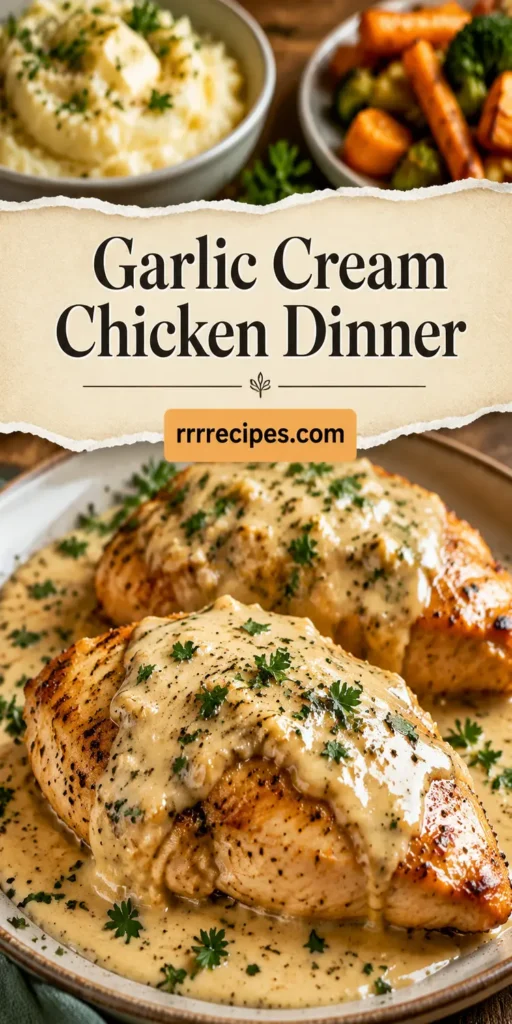 Garlic Cream Chicken Breast Dinner for Weeknights