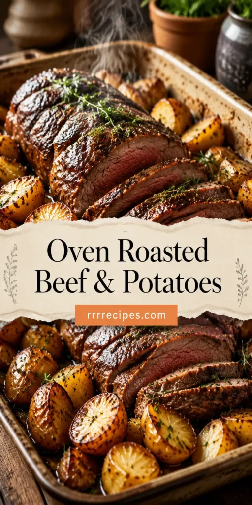 Easy Oven Roasted Beef Dinner with Potatoes
