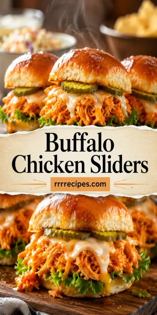 Crockpot Buffalo Chicken Sliders for 4th of July