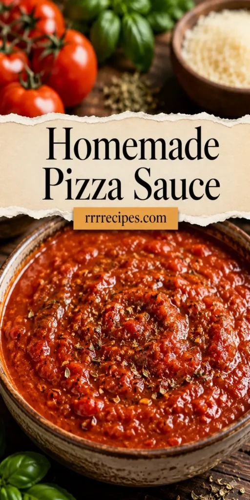 Homemade Pizza Sauce for Easy Summer Pizza Night