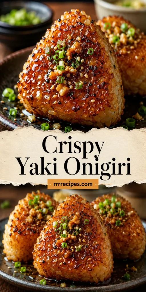 Crispy Yaki Onigiri with Garlic Butter Sauce