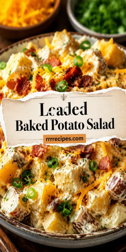 Loaded Baked Potato Salad for 4th of July Food