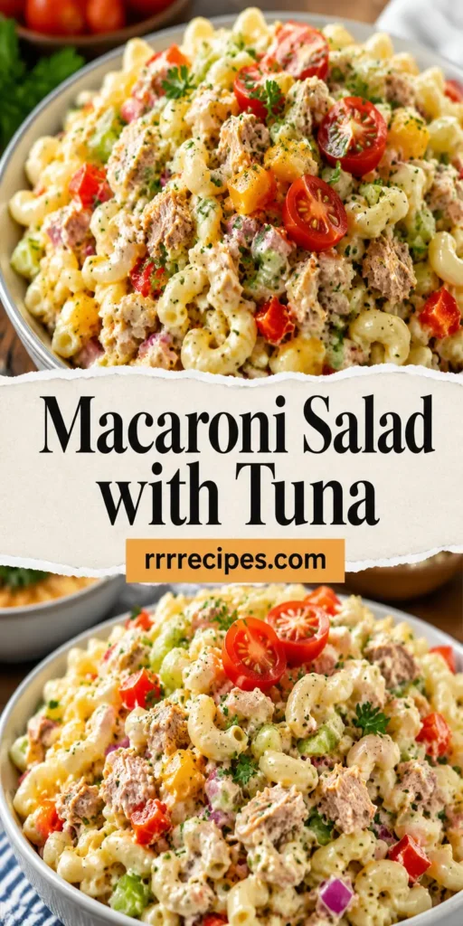 Macaroni Salad with Tuna for Summer Lunch
