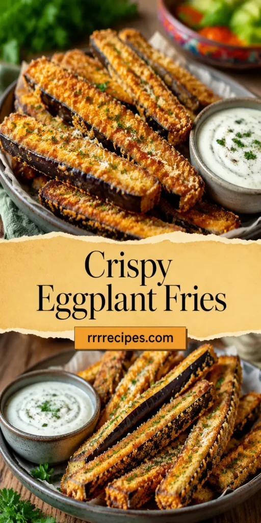 Crispy Eggplant Fries with Creamy Ranch Dip