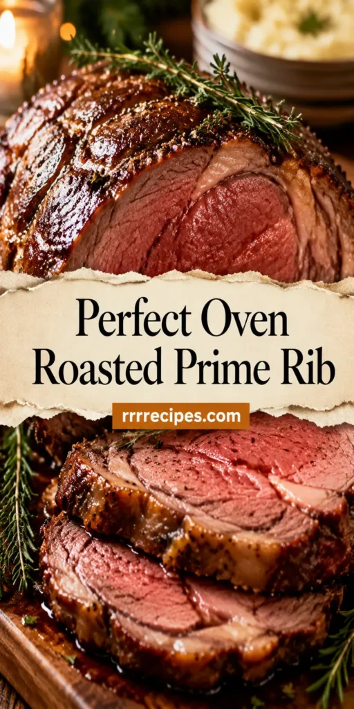 Perfect Oven Roasted Prime Rib for Holiday Dinner