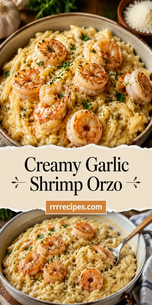 Creamy Garlic Shrimp Orzo for Summer Nights