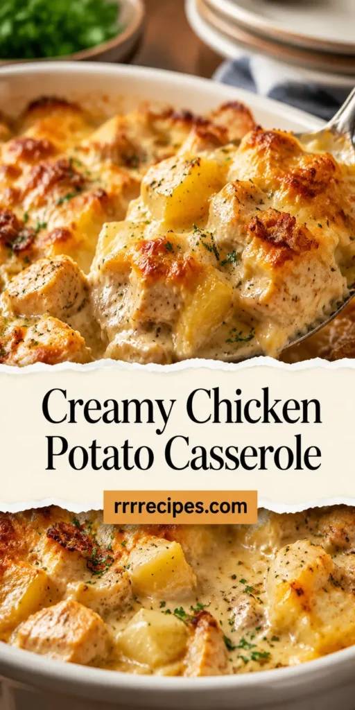 Creamy Chicken Potato Casserole for Sunday Dinner