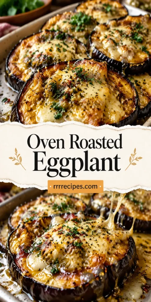 Oven Roasted Eggplant with Garlic Butter and Cheese