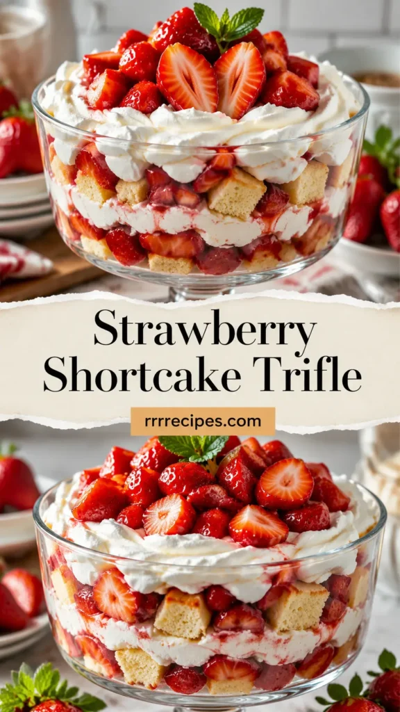 Strawberry Shortcake Trifle for Family Parties