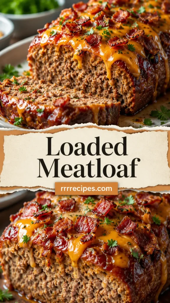 Loaded Meatloaf with Bacon and Cheddar