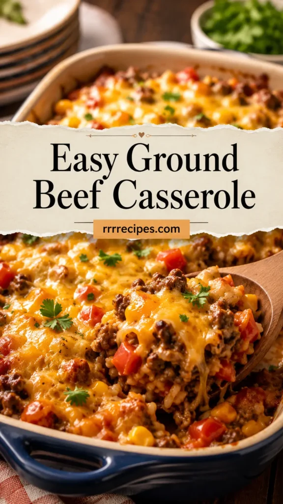 Easy Ground Beef Casserole for Fall Dinner