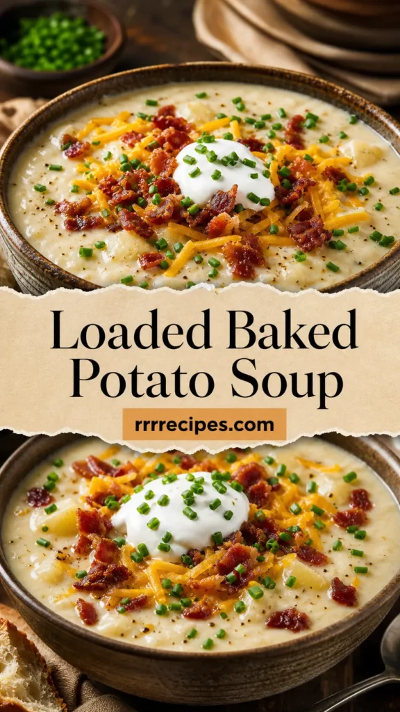 Loaded Baked Potato Soup for Fall Dinner