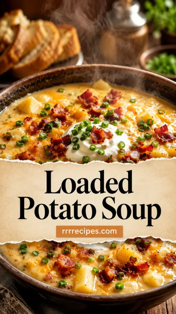 Slow Cooker Loaded Potato Soup for Busy Days