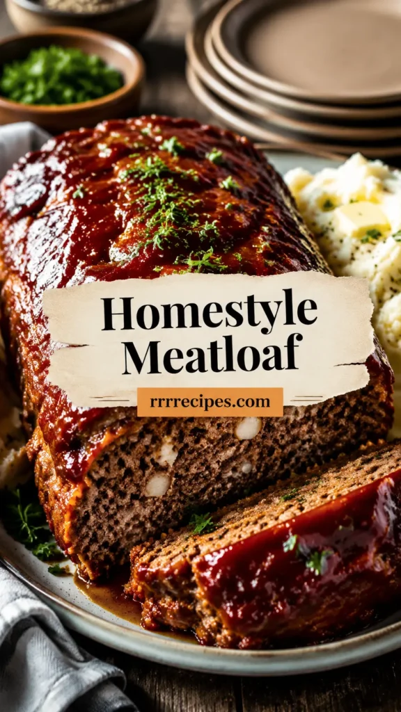 Homestyle Meatloaf with Creamy Mashed Potatoes