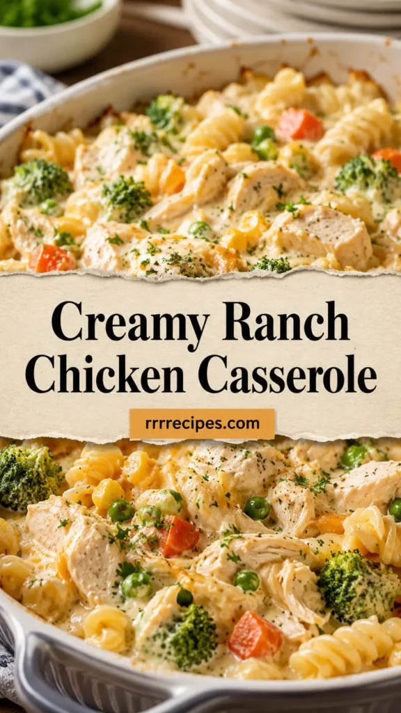 Creamy Ranch Chicken Casserole for Family Night