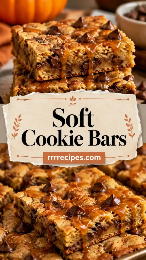 Soft Cookie Bars for Fall Bake Sale