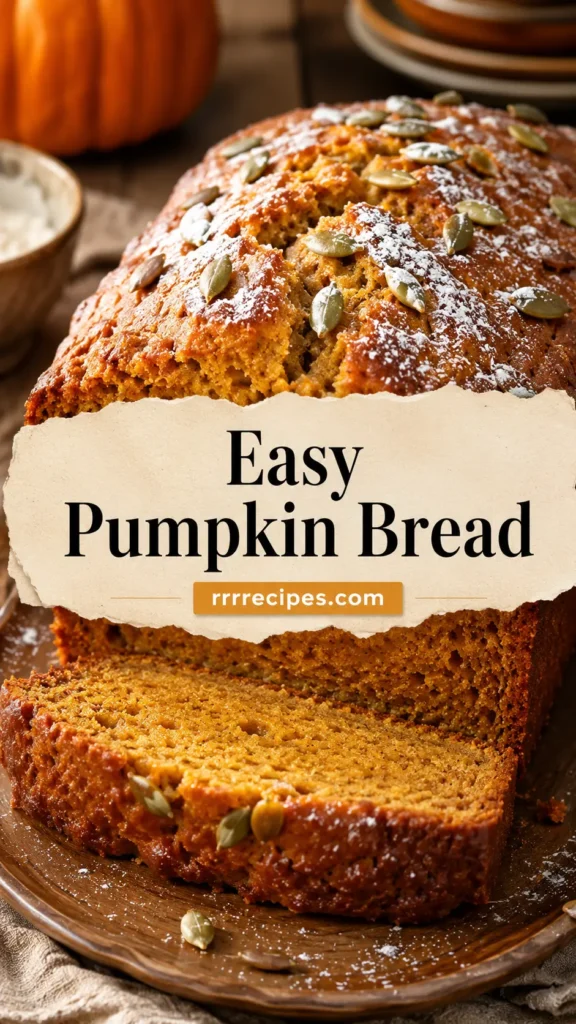 Easy Pumpkin Bread for Fall Baking