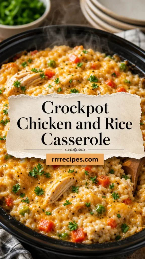 Crockpot Chicken and Rice Casserole Style
