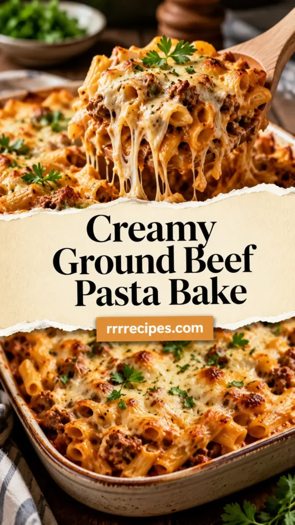 Creamy Ground Beef Pasta Bake for Family Dinner