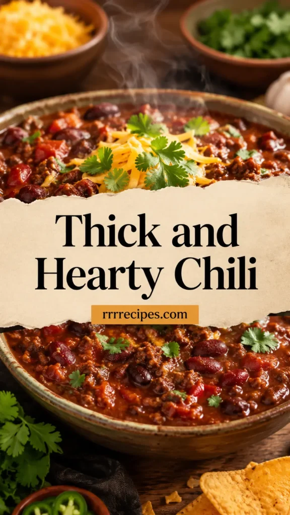 Thick and Hearty Chili for Cold Nights