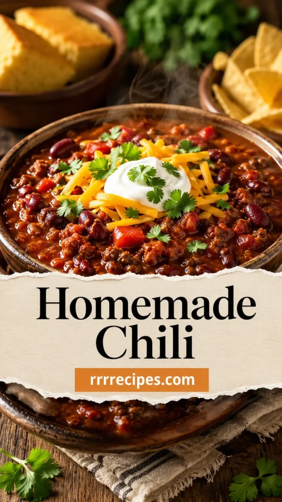 Homemade Chili Recipe for Family Dinner
