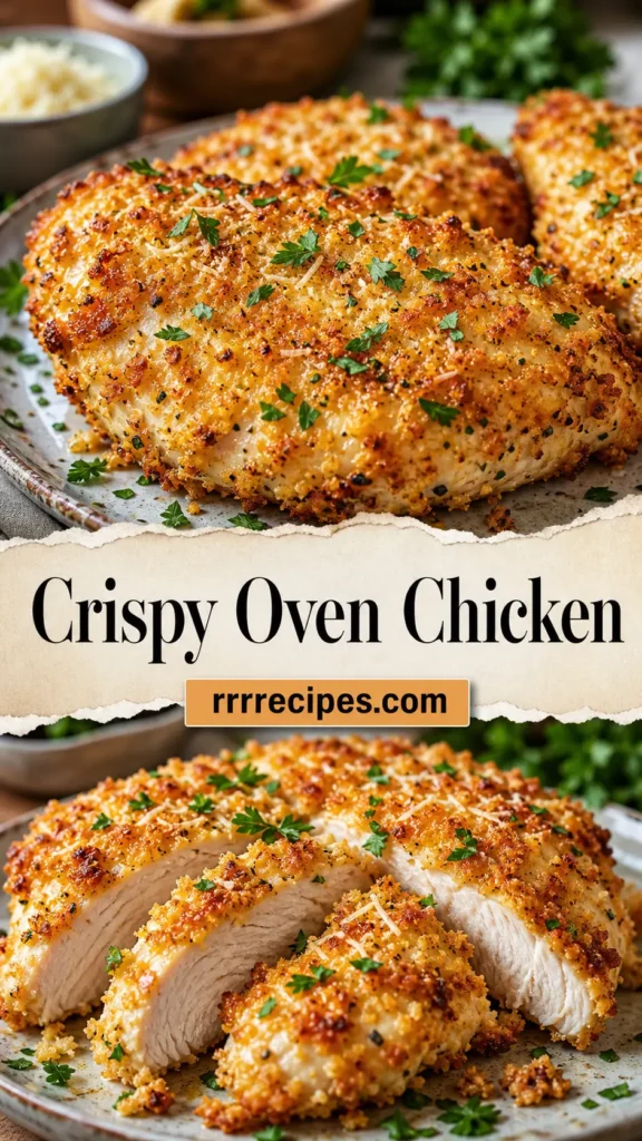 Crispy Oven Chicken with Parmesan Crust