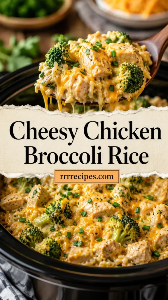Slow Cooker Cheesy Chicken Broccoli Rice