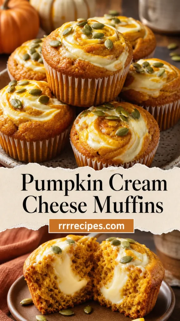Pumpkin Cream Cheese Muffins for Potluck