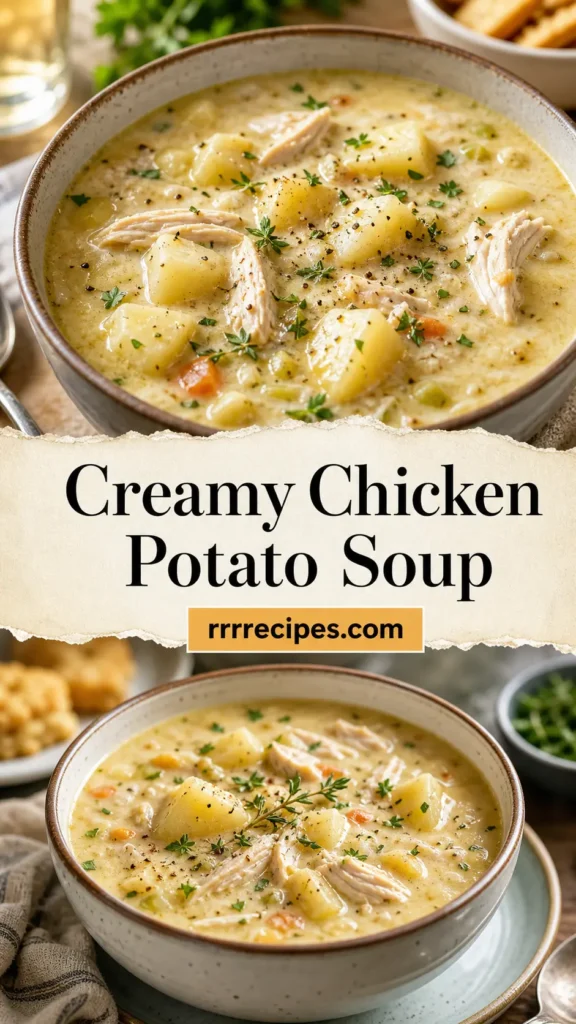 Creamy Chicken Potato Soup for Weeknight Dinner