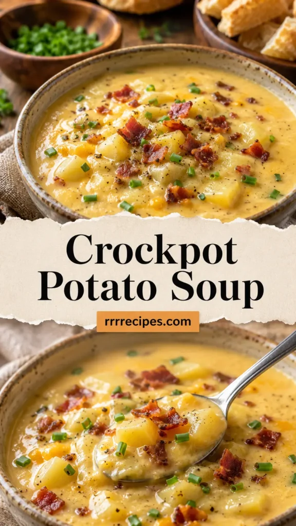 Crockpot Potato Soup with Cream Cheese