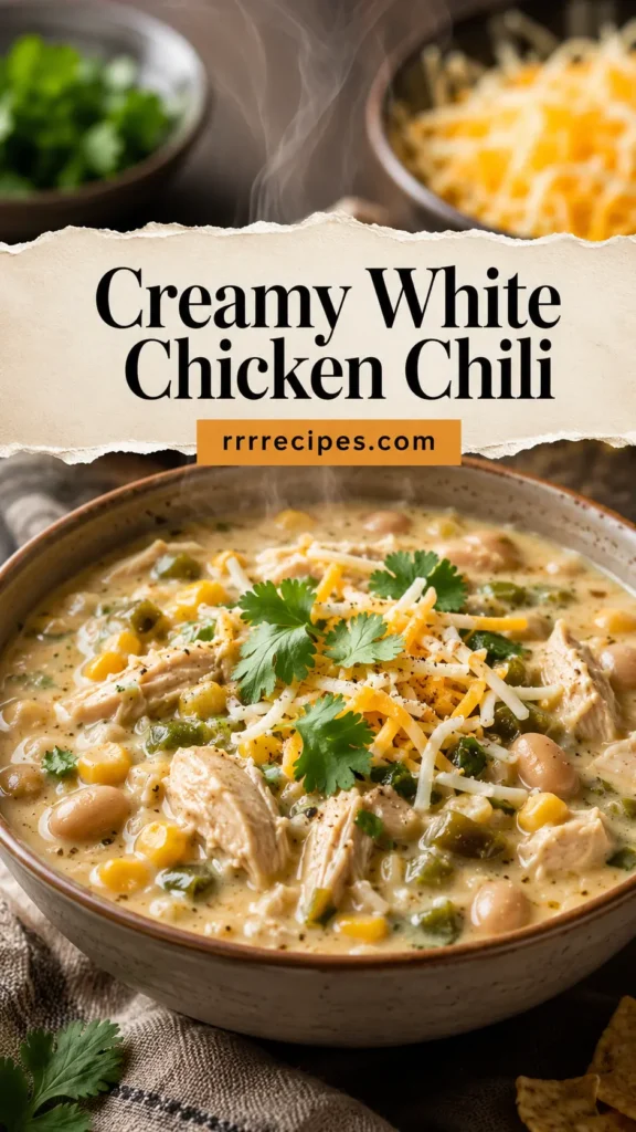 Creamy White Chicken Chili for Cozy Family Dinner